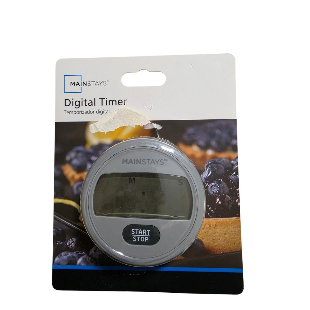 Mainstays Digital Kitchen Timer 99 Minute Countdown Timer Battery Included - Picture 2 of 3